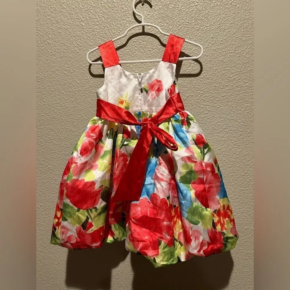 NWOT Bonnie Jean Floral Girl Toddler Dress Size 3T